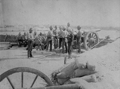 Britische Streitkräfte nach der Eroberung von Alexandria, 1882 von English Photographer